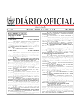 Di&aacute;rio Oficial 05.01.2014