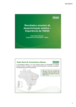 Resultados recentes da despolariza&ccedil;&atilde;o seletiva