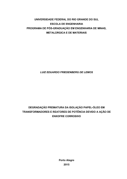 Degrada&ccedil;&atilde;o prematura da isola&ccedil;&atilde;o papel