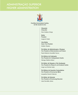 ADMINISTRA&Ccedil;&Atilde;O SUPERIOR HIGHER ADMINISTRATION