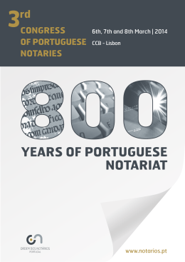 YEARS OF PORTUGUESE NOTARIAT