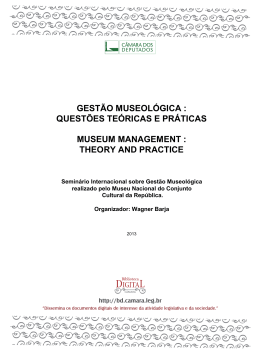 gestão museológica - Biblioteca Digital