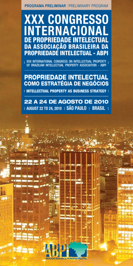 XXX Congresso Internacional de Propriedade Intelectual