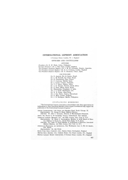 INTERNATIONAL LEPROSY ASSOCIATION