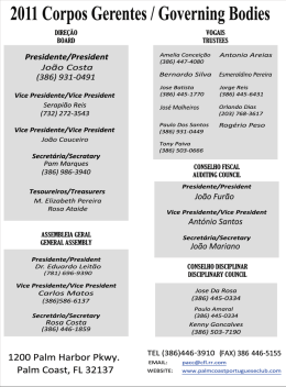 2011 Corpos Gerentes / Governing Bodies