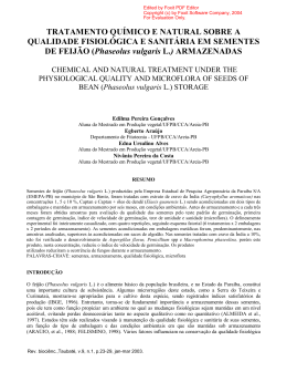 (Phaseolus vulgaris L.) ARMAZEN