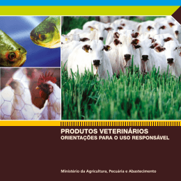 PRODUTOS VETERINÁRIOS - Ministério da Agricultura