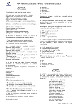 PR&Eacute; VESTIBULAR - Col&eacute;gio Alexander Fleming