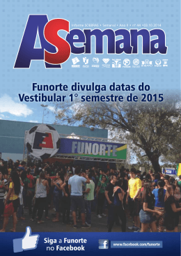 Funorte divulga datas do Vestibular 1° semestre de 2015