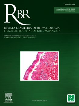 RBR 53(5) - Sociedade Brasileira de Reumatologia