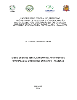 ensino em sa&uacute;de mental e psiquiatria nos cursos de gradua&ccedil;&atilde;o em