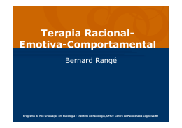 Terapia Racional- Emotiva - ICTC - Instituto Catarinense de Terapia
