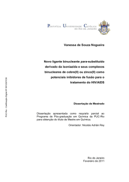 Vanessa de Souza Nogueira Novo ligante binucleante para
