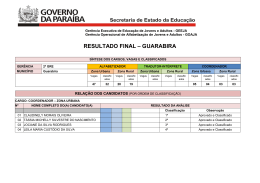 RESULTADO FINAL &ndash; GUARABIRA