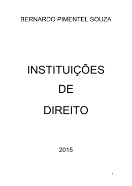 INSTITUI&Ccedil;&Otilde;ES DE DIREITO