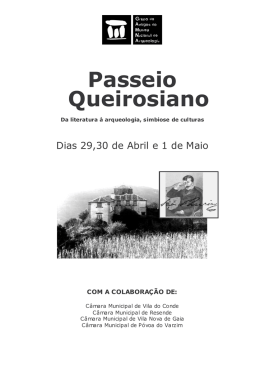 Programa do Passeio Queirosiano