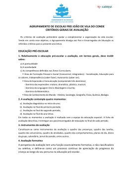 agrupamento de escolas frei jo&atilde;o de vila do conde crit&eacute;rios gerais