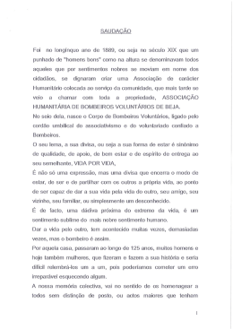 Saudação à Associação Humanitária dos BVB