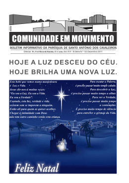 COMUNIDADE EM MOVIMENTO - Paróquia de Santo António dos