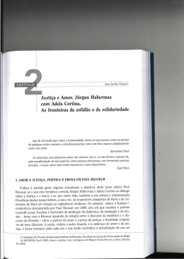 1. AMOR E JUSTI&Ccedil;A. PO&Eacute;TICA E PROSA EM PAUL RICOEUR
