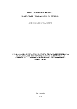 Dissertação de Mestrado José Heber A FORMAÇÃO DO SUJEITO