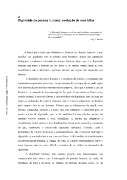 2 Dignidade da pessoa humana: evolu&ccedil;&atilde;o de uma id&eacute;ia