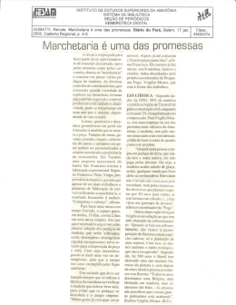 17/01/2005 - Marchetaria é uma das promessas