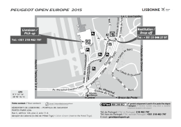 Lisbon Airport in Portugal | Peugeot Open Europe Map