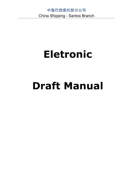 Eletronic Draft Manual