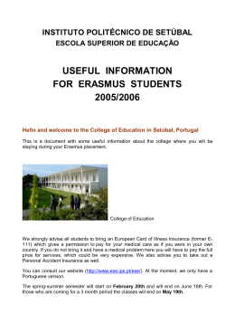 ERASMUS information 05-06