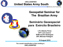 United States Army South Geospatial Seminar