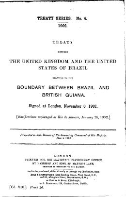 the united kingdom and the united states of brazil boundary between
