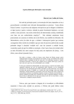 A prova il&iacute;cita por deriva&ccedil;&atilde;o - Tribunal de Justi&ccedil;a do Estado do