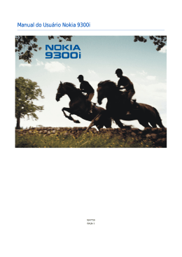 Manual do Usuário Nokia 9300i