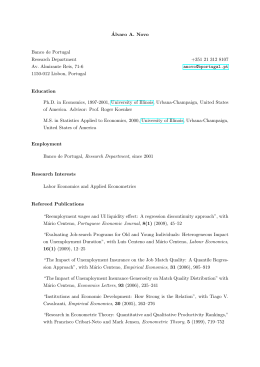 &acute;Alvaro A. Novo Banco de Portugal Research Department +351 21