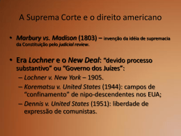 A Suprema Corte e o constitucionalismo americano