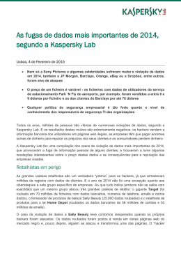 PR KL fugasdados2014OK - Kaspersky Lab – Newsroom Europe.