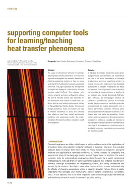 Supporting Computer Tools for Learning/Teaching Heat Transfer