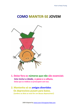 COMO MANTER-SE JOVEM - Learn Portuguese Now