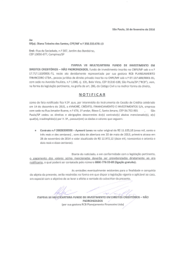 DIANA TEIXEIRA DOS SANTOS Notifica  o