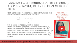 QUESTÃO 24 PROVA 4 PETROBRÁS 2014 COMENTADA | Química Para Concurso Técnico de Operação da Petrobrás