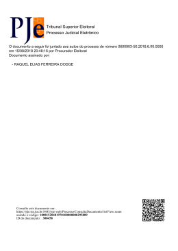 IMPUGNA&Ccedil;&Atilde;O AO REGISTRO DE CANDIDATURA N&ordm; 0600903-50.2018.6.00.0000 REQUERENTE Luiz In&aacute;cio Lula da Silva