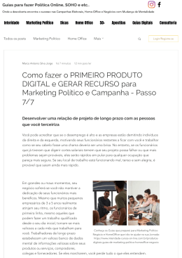 Passo 7 7 Como fazer o PRIMEIRO PRODUTO DIGITAL e GERAR RECURSO para Marketing Político e Campanha - Passo 7 7