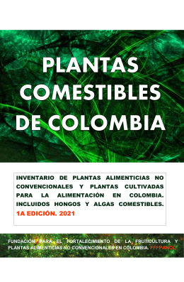PLANTAS COMESTIBLES DE COLOMBIA 2021