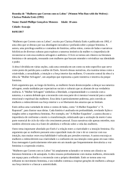 Mulheres que correm com os lobos Clarissa Pinkola Daniel Phillipe Gonçalves Menezes Aracaju